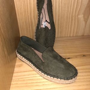 Olive green espadrilles